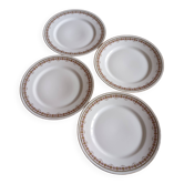 Assiettes à dessert Charles Ahrenfeldt "Au printemps"