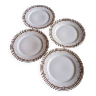 Assiettes à dessert Charles Ahrenfeldt "Au printemps"