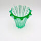 Art Deco Vase Pierre d'Avesn Moulded-Pressed Glass Emerald Green