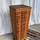 Vintage rattan bread bin