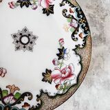 English Ceramic Plate Beech Hancock mod: Jeddo S.XIX Chinese Inspired Floral Patterns