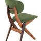 Set of 4 AwA Scissor Chairs - teak mid century modern - new upholstery