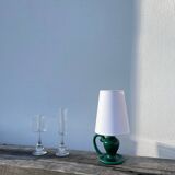 Vallauris lamp in green ceramic