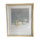 Impression sur toile sous verre