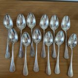 Silver-plated metal tablespoon