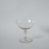 Set of 6 mismatched crystal champagne glasses 1930-1950