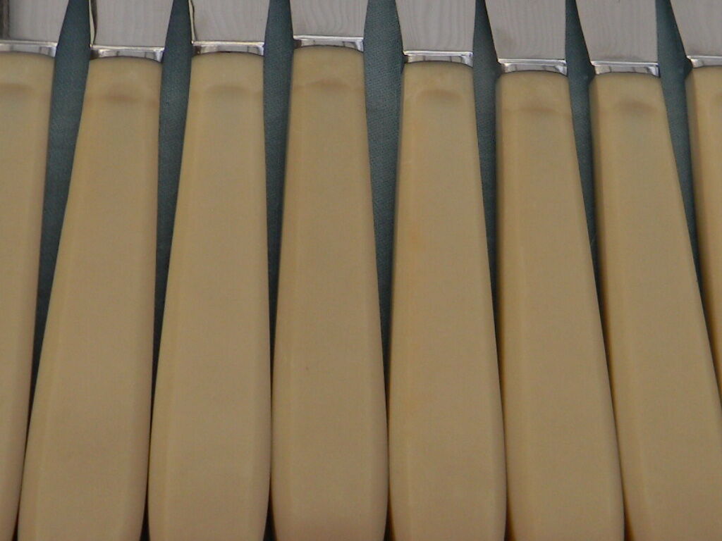 Set of 12 vintage stainless steel blade knives