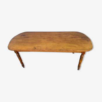 Old bistro table in solid wood - Dimensions 200 x 86 cm