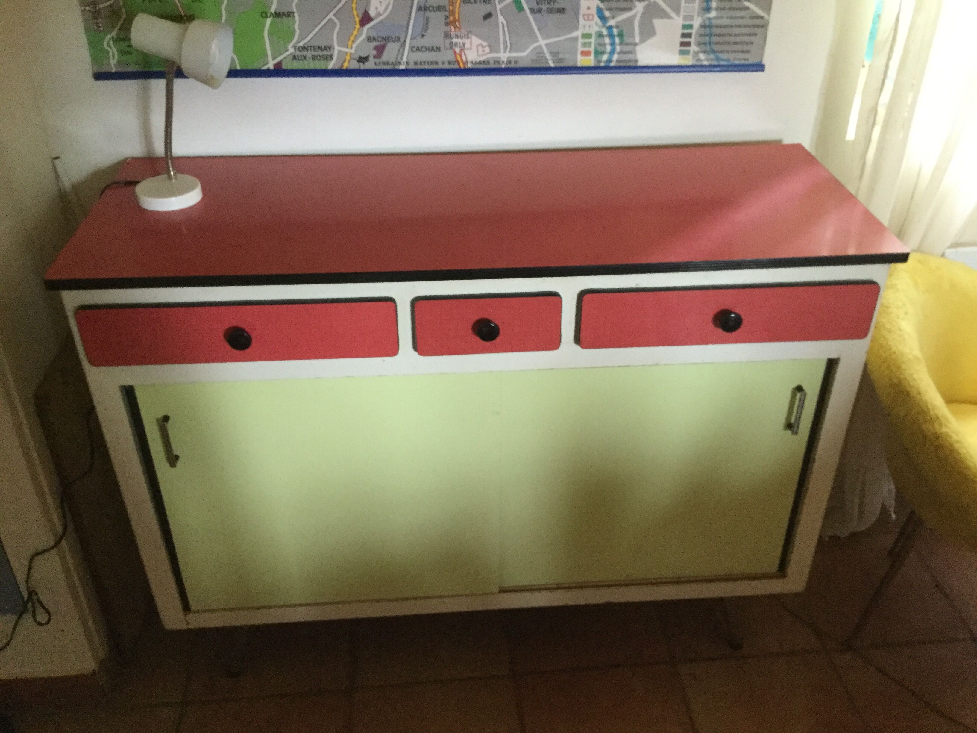 Formica sideboard in the 1960s