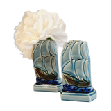 Pair of soliflores boats in dabr Sarreguemines ESDEVE