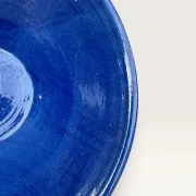 Handmade deep dish in glazed terracotta