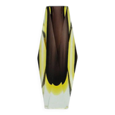 Sommerso vase, mid-century modern, glass, Italy, 1950s