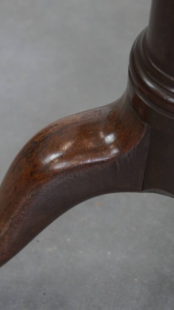 Table pivotante et inclinable en forme de cage à oiseaux, style anglais, du XVIIIe siècle
