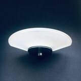 Postmodern Frosted Glass Sconce Wall Lamp from Metalarte, Spain, 1980s