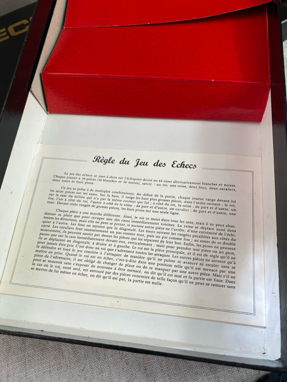 Wooden chess set, Rachez Paris