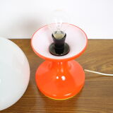 Midcentury All glass Table Lamp for Valasske Mezirici, Czechoslovakia, 1970s