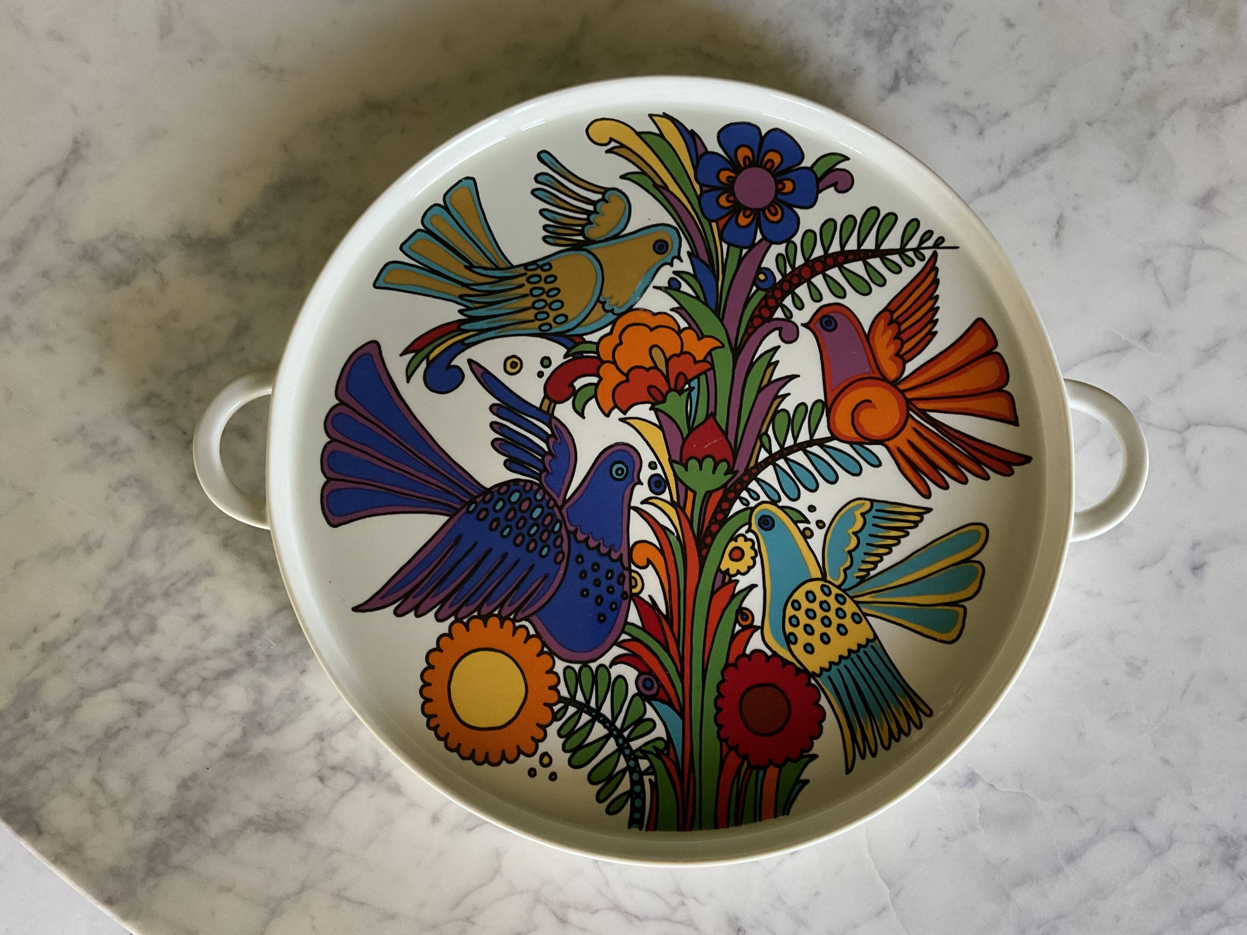 Tart dish. Acapulco. Villeroy and Boch. Vintage.