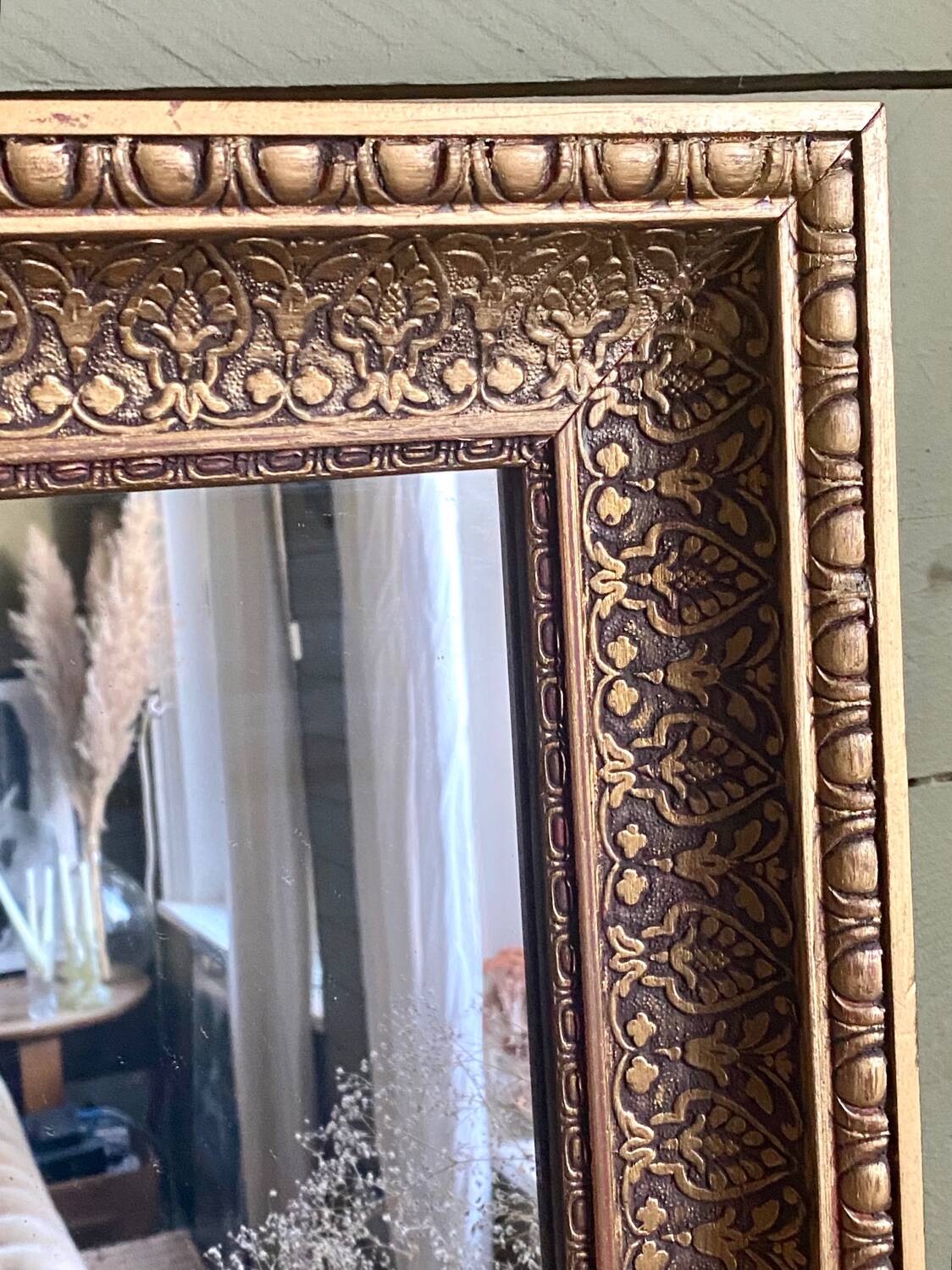 Large gilded wood mirror