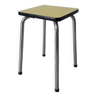 Vintage yellow formica stool