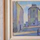 Oil on canvas cityscape 1951