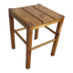 60s brutalist-style pine stool
