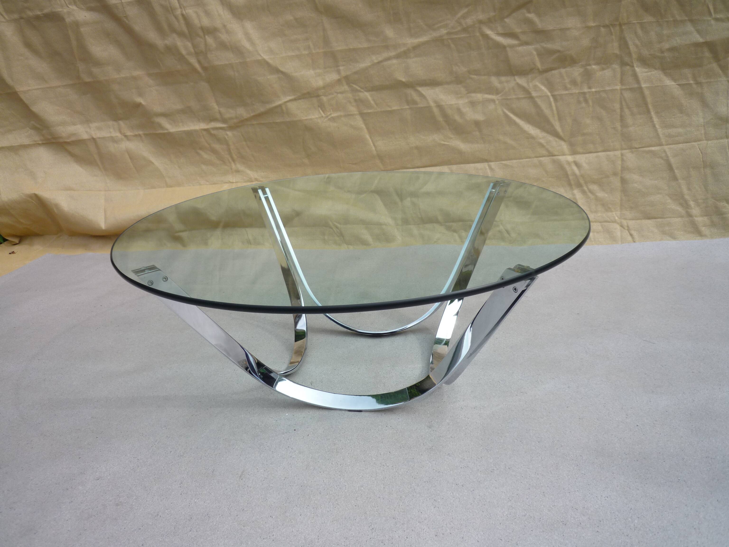 Knut Hesterberg coffee table Glass and steel