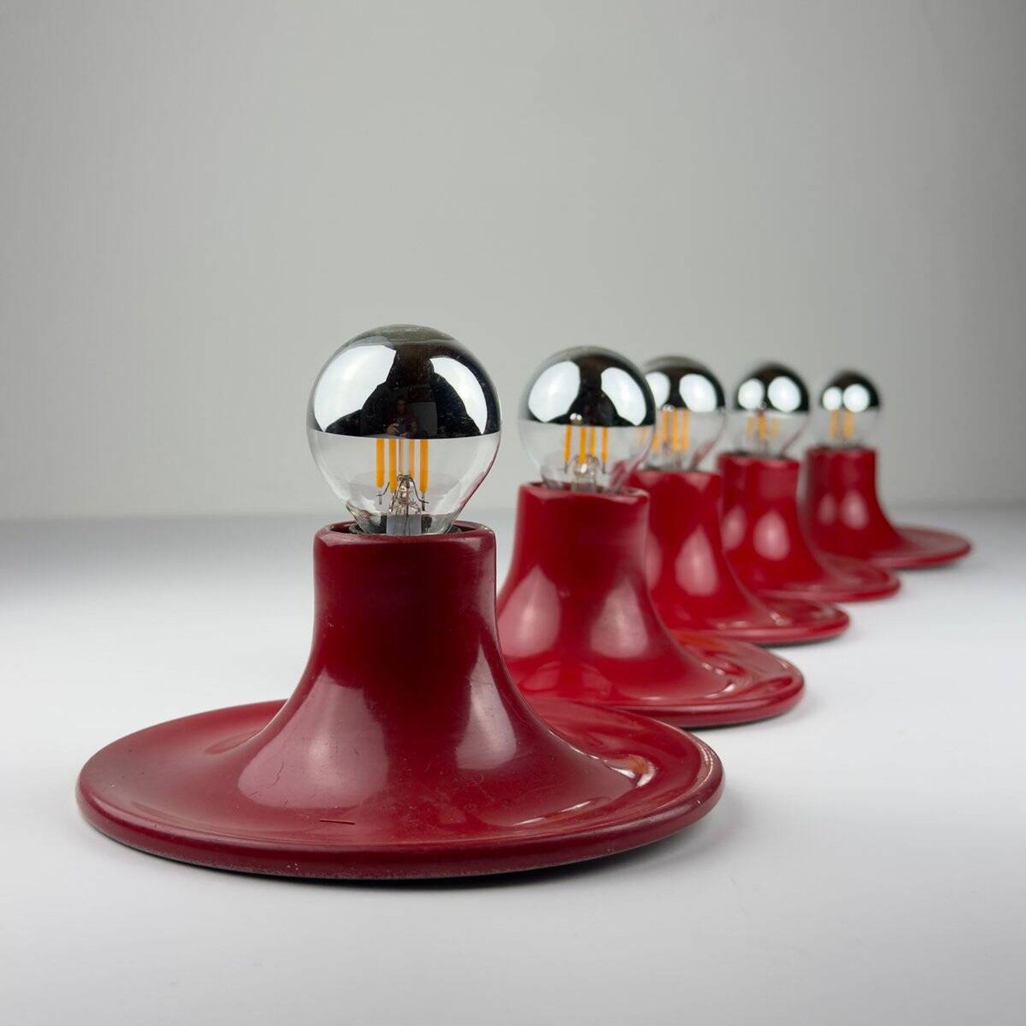 Mid-century modern Italian wall light by Targetti Sankey, 1970s.