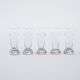 Set of five glasses, Italian design, 1970s, made in Italy
