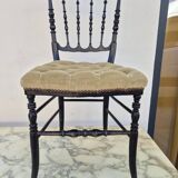 Napoleon III chair in blackened wood, 19th century