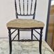 Napoleon III chair in blackened wood, 19th century