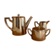 Silver metal teapot