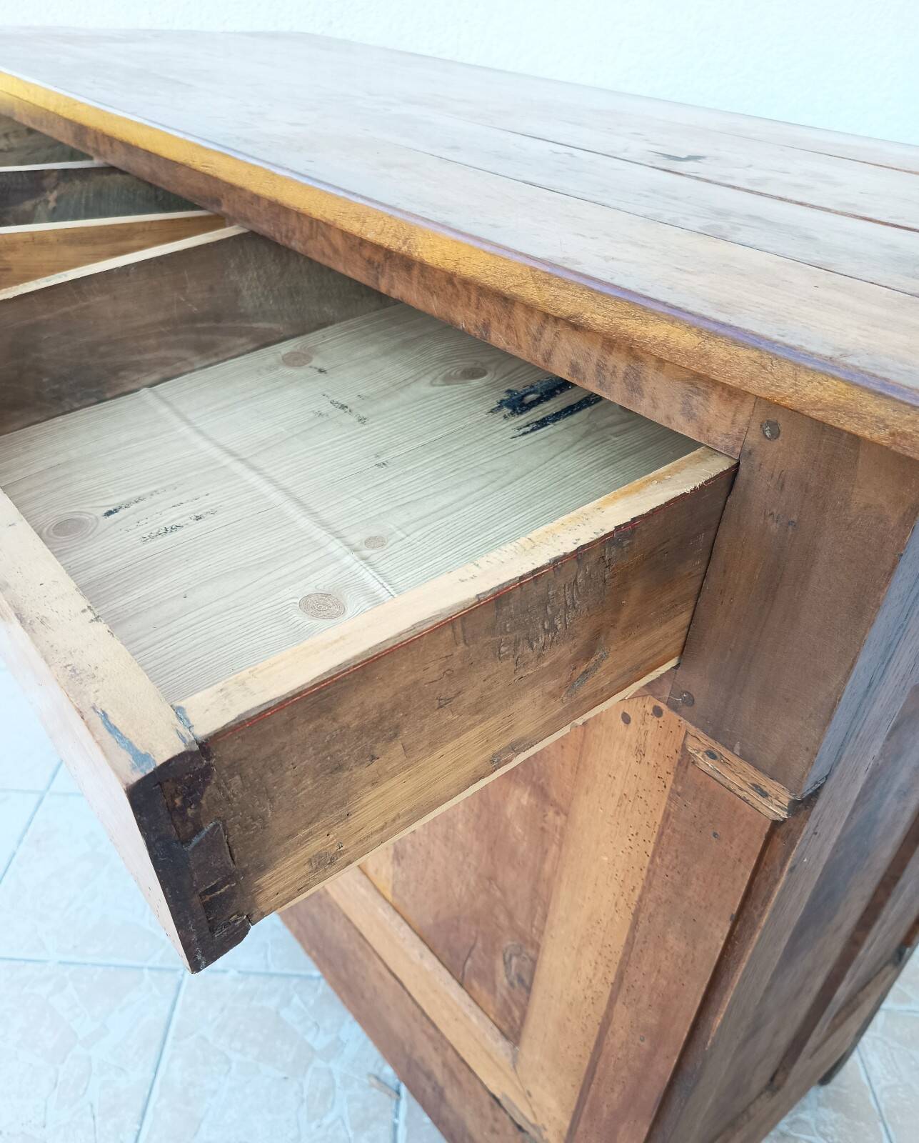 Empire-style buffet in cherry wood