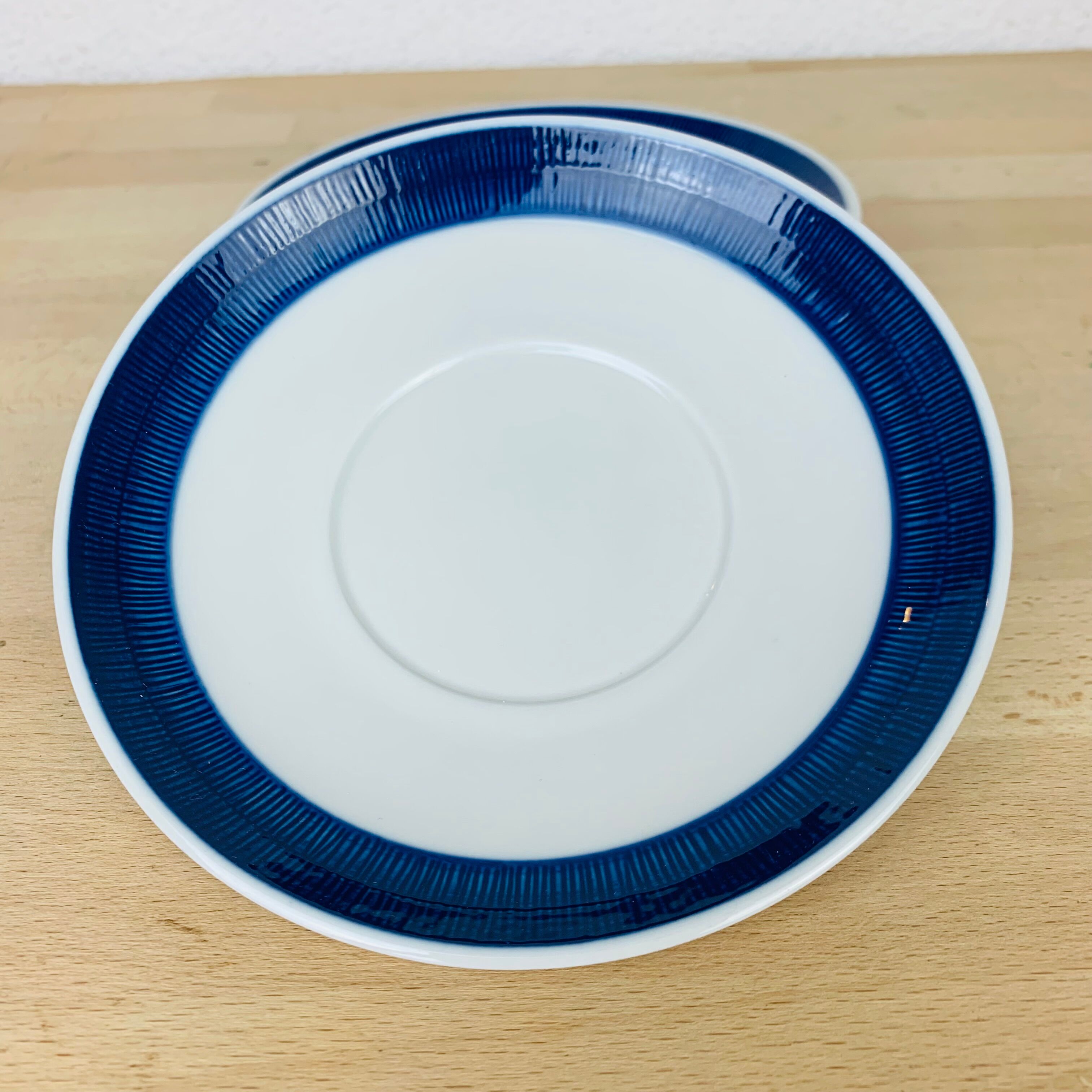 4 plates dessert ceramic tea Koka by Rörstrand Sweden, Scandinavian