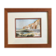 Beach and cliffs in Veules les roses in Normandy, impressionist landscape