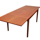 Table à manger extensible danoise des années 1960 en teck