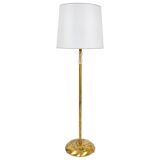 Bakalowits floor lamp from Vienna in solid brass with a glass handle, Austria, 1950s.