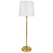 Bakalowits floor lamp from Vienna in solid brass with a glass handle, Austria, 1950s.