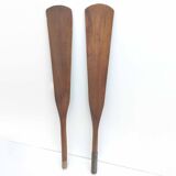Wooden boat oar paddle