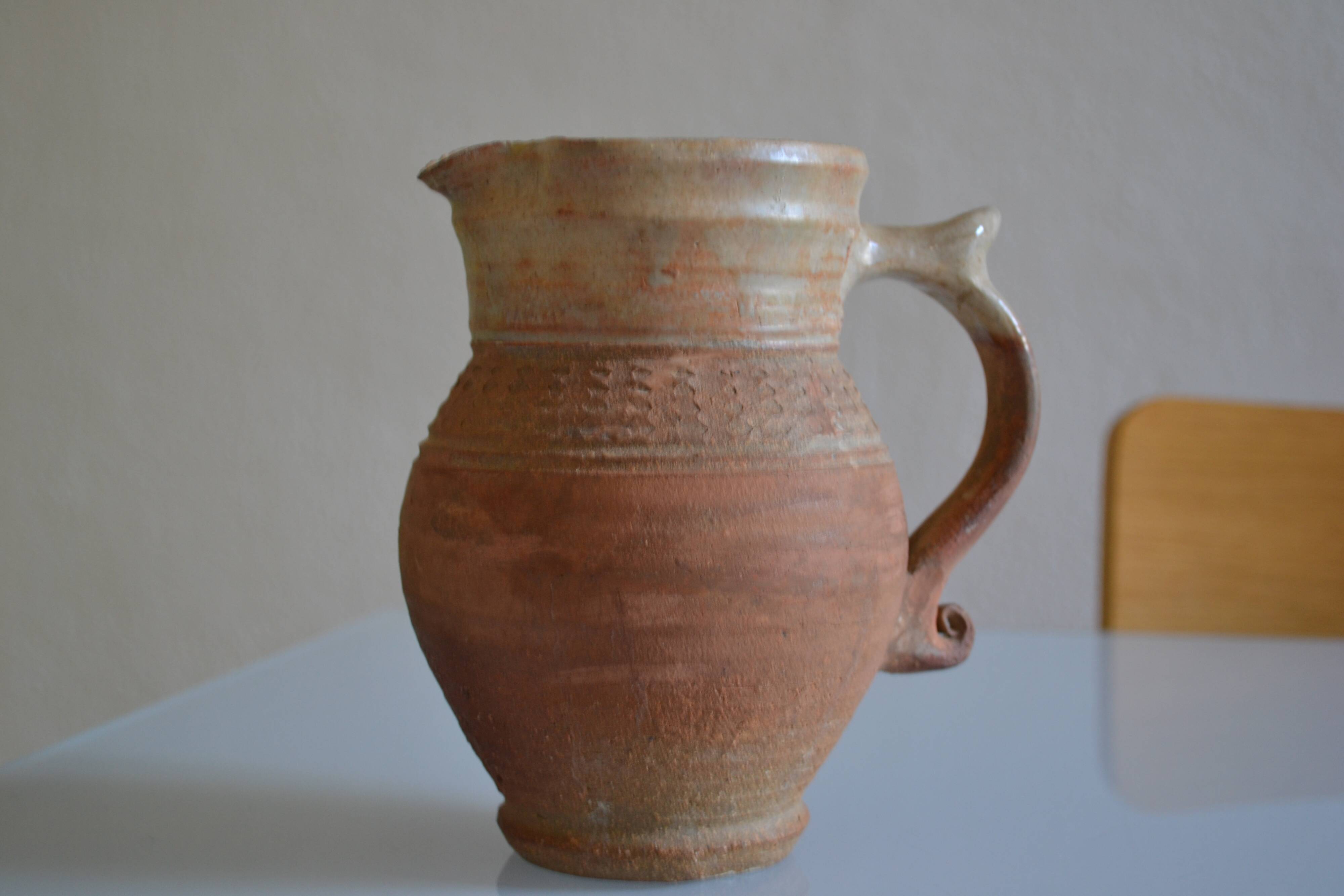 Old terracotta pitcher France