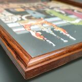 Two mirror frames Art-Deco style, silkscreened " Monte-Carlo " - France - 70's