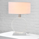 Lampe circulaire lucite vintage