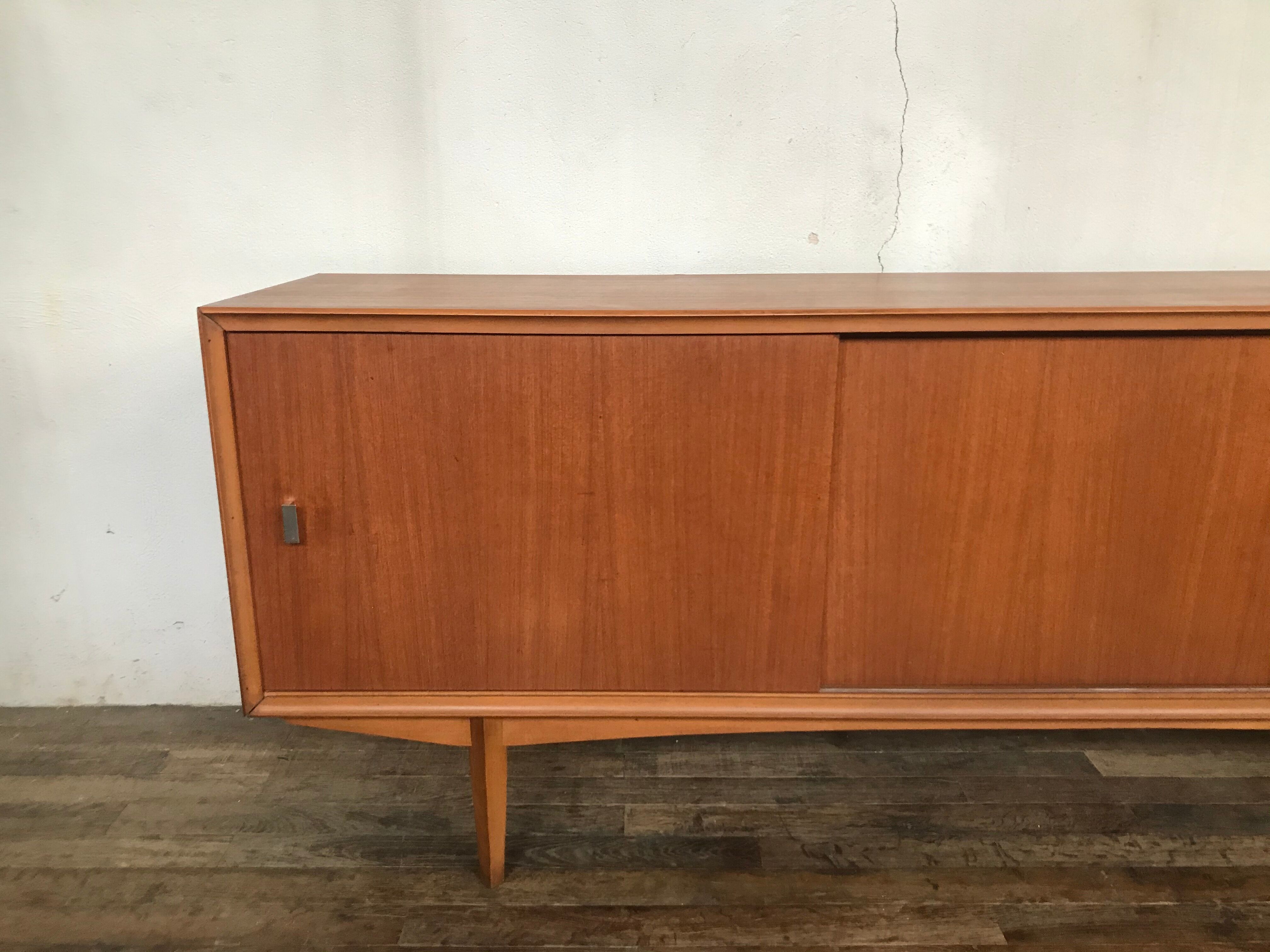 Scandinavian enfilade, 1950 design, vintage teak