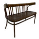 Vintage sofa in beech, 60s design wooden bench