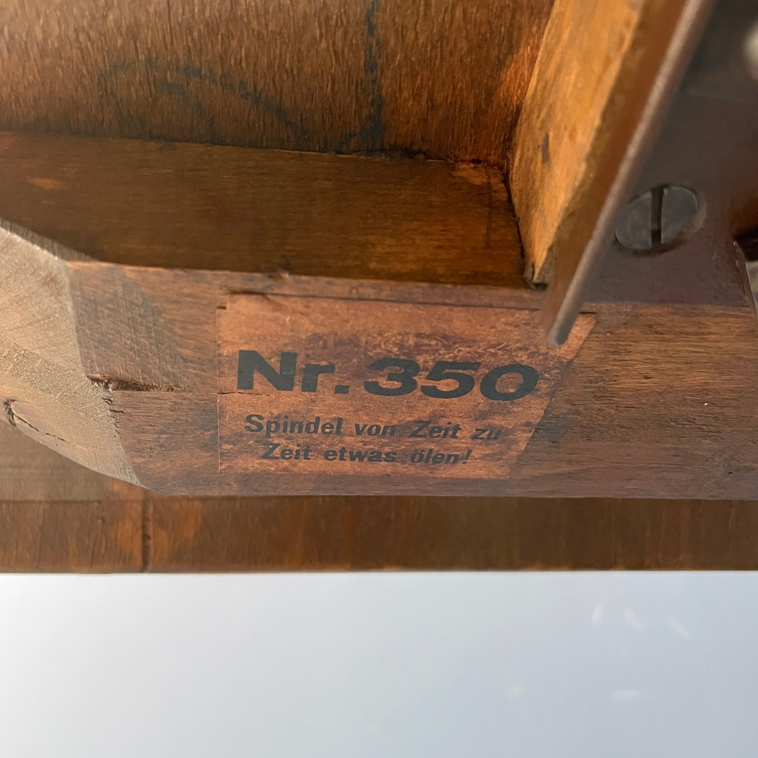Brown Ama Elastik studio or atelier chair from the 1930s
