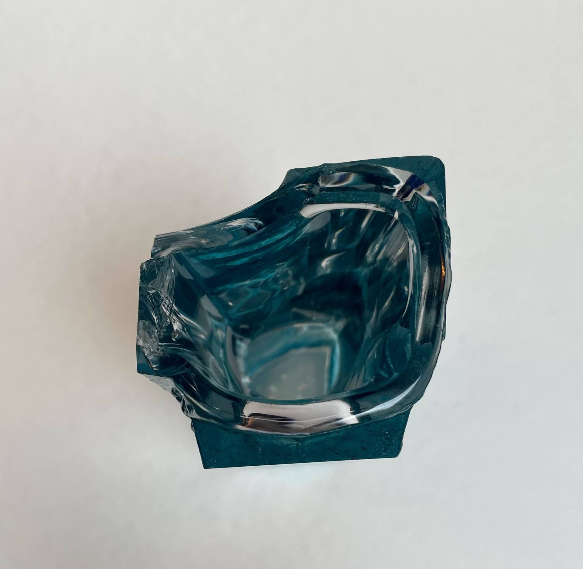 Vase Argos en cristal par l'artiste César pour Daum