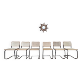 Série de 6 chaises style Marcel Breuer vintage