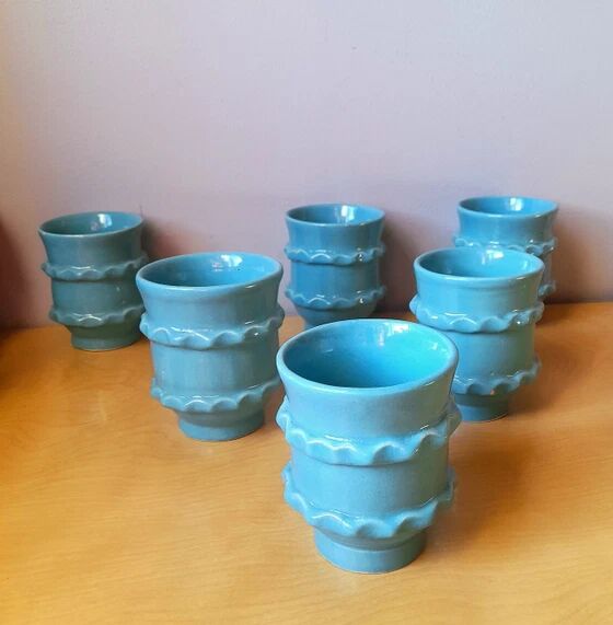 Yvon Roy ceramic mugs