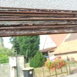 Rectangular mirror in old wood