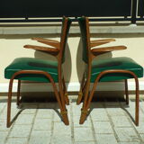 Pair of Bow Wood armchairs by Hugues Steiner