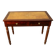 Bureau plat en acajou xixème dessus cuir